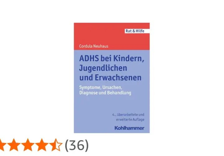 Buchcover "ADHS bei Kindern, Jugendlichen und Erwachsenen" von Cordula Neuhaus. Hilfreich für den ADHS Jugendalter Test.