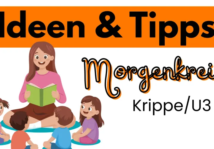 Ideen & Tipps für den Morgenkreis in der Krippe/U3. Eine Erzieherin liest Kindern vor.