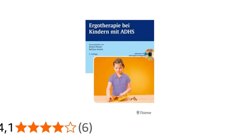 Buchcover: Ergotherapie bei Kindern mit ADHS. Ein Mädchen malt konzentriert. Mit CD.