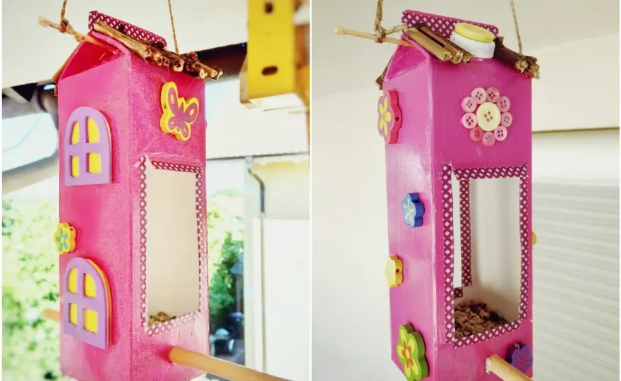 Vogelfutterhaus basteln mit Kindern - So klappt's!
