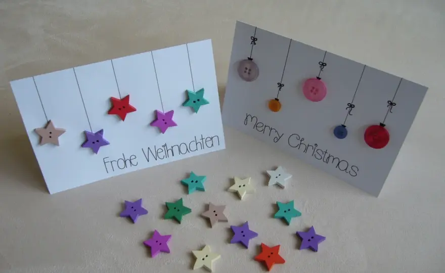 Weihnachtskarten basteln Grundschule - Einfache Ideen für alle