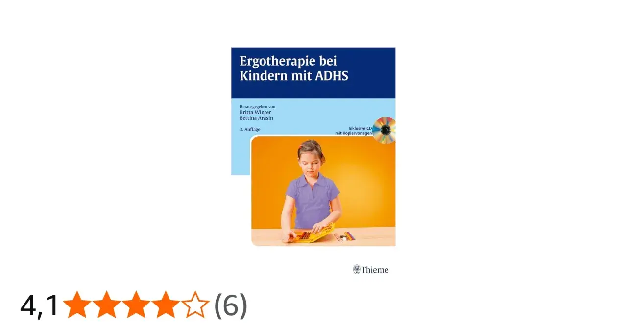 Buchcover: Ergotherapie bei Kindern mit ADHS. Ein Mädchen malt konzentriert. Mit CD.
